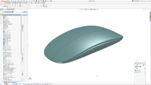 Read more about the article Modelling the Apple Magic Mouse form in Solidworks