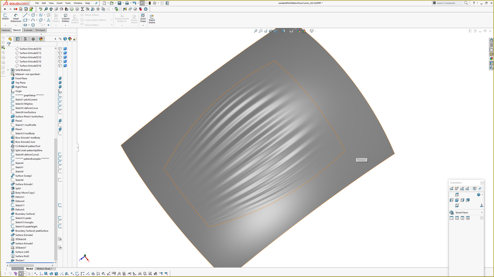 Solidworks: Variable Pitch Ripple Pattern – Andrew Jackson